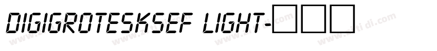 DigiGroteskSEF Light字体转换